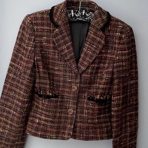 Express Tweed Cropped Blazer